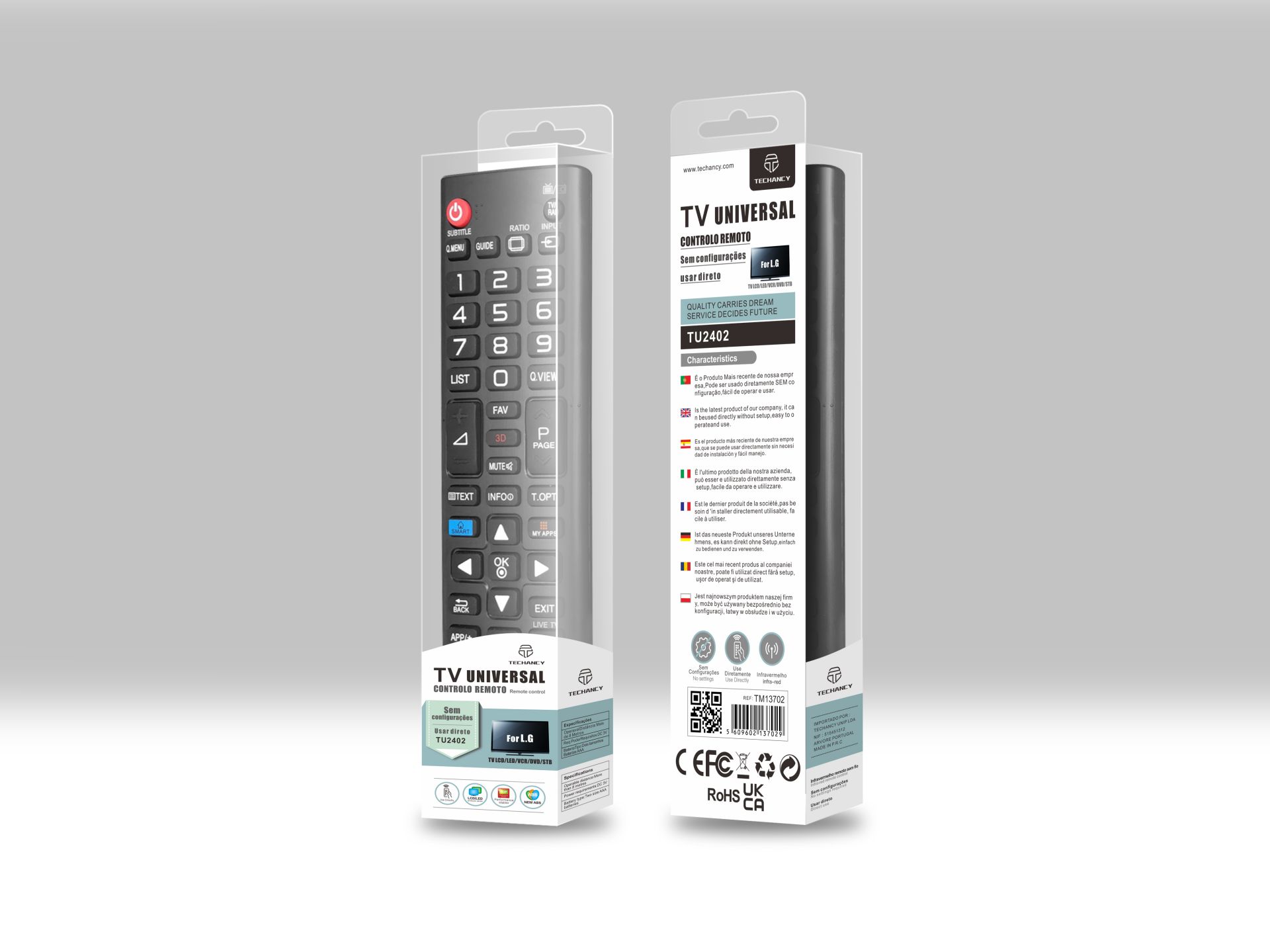 Techancy Tv Remote Without Settings For Lg TU2402 Black Techancy Tv Remote Without Settings For Lg TU2402 Black