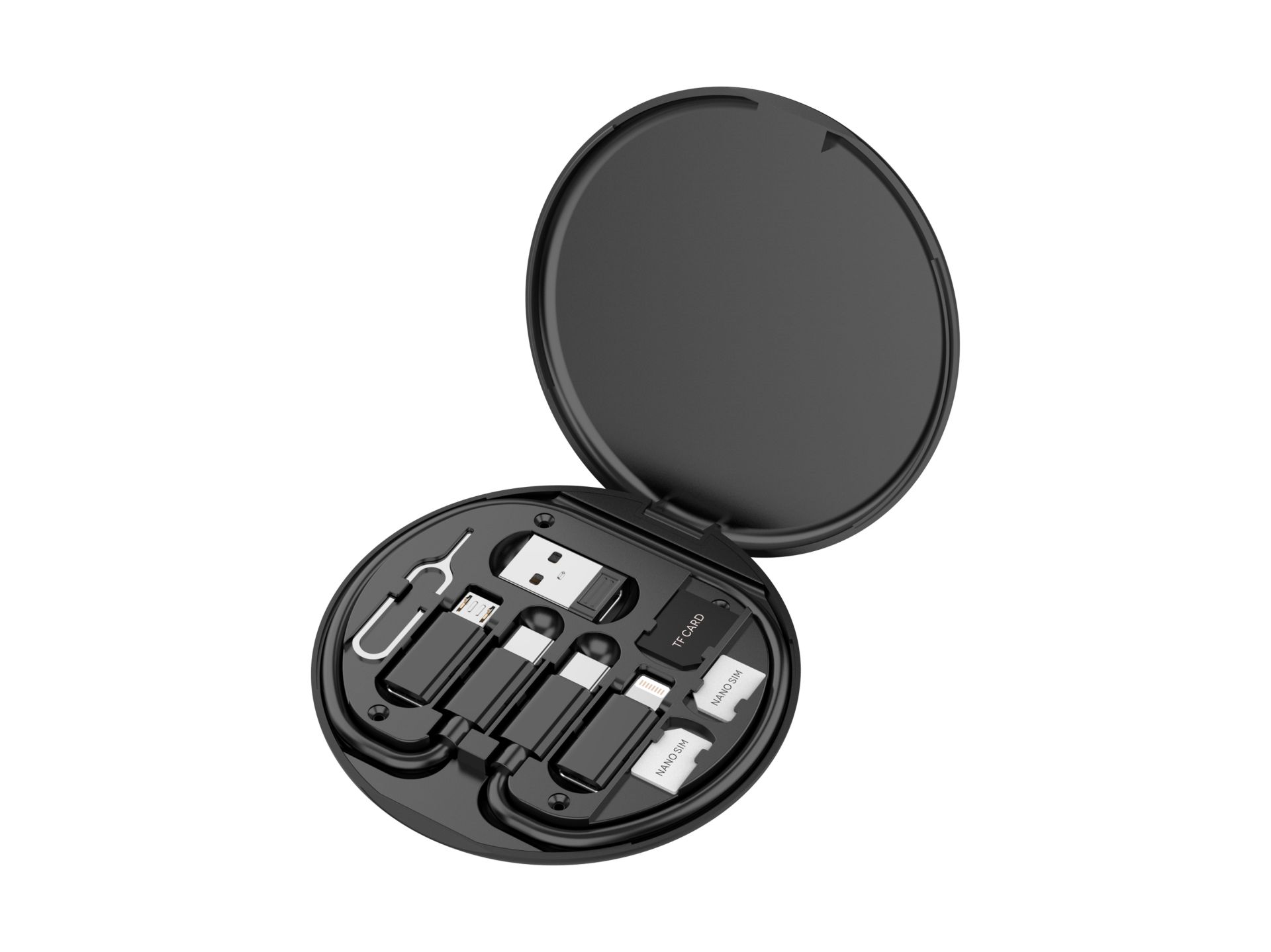 Techancy Multi-Function Mobile Phone Case TV3757 Black Techancy Multi-Function Mobile Phone Case TV3757 Black