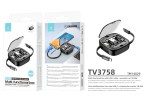 Techancy TV3758 Etui pour tlphone portable multifonction Noir