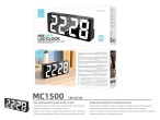 Techancy Multi-Function Led Alarm Clock MC1500 Black