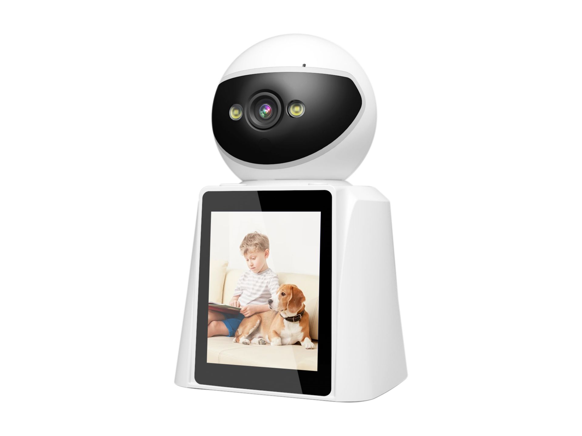Techancy Camera Vigilancia Com Ecra SH43 Branco Techancy Camera Vigilancia Com Ecra SH43 Branco