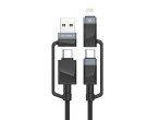 Techancy 4-in-1 Fast Charging Data Cable TB1741, 1m/60W