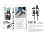 Techancy 4-in-1 Cavo dati a ricarica rapida TB1741, 1m/60W