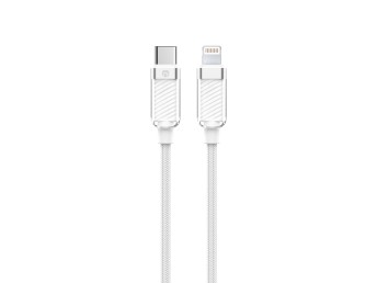 Techancy Cabo de Dados USB-C para IP 11-14 1M/27W, Branco, Cabo de Carregamento Rpido C-L para iPho