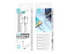 Techancy Cable de datos USB-C a USB-C 1M/60W, Blanco, Cable de carga rpida C-C para smartphones, ta