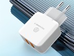 Techancy Cargador de Pared con 2 Puertos USB 2.4A, Adaptador de Carga Rpida TA2754 para Smartphones