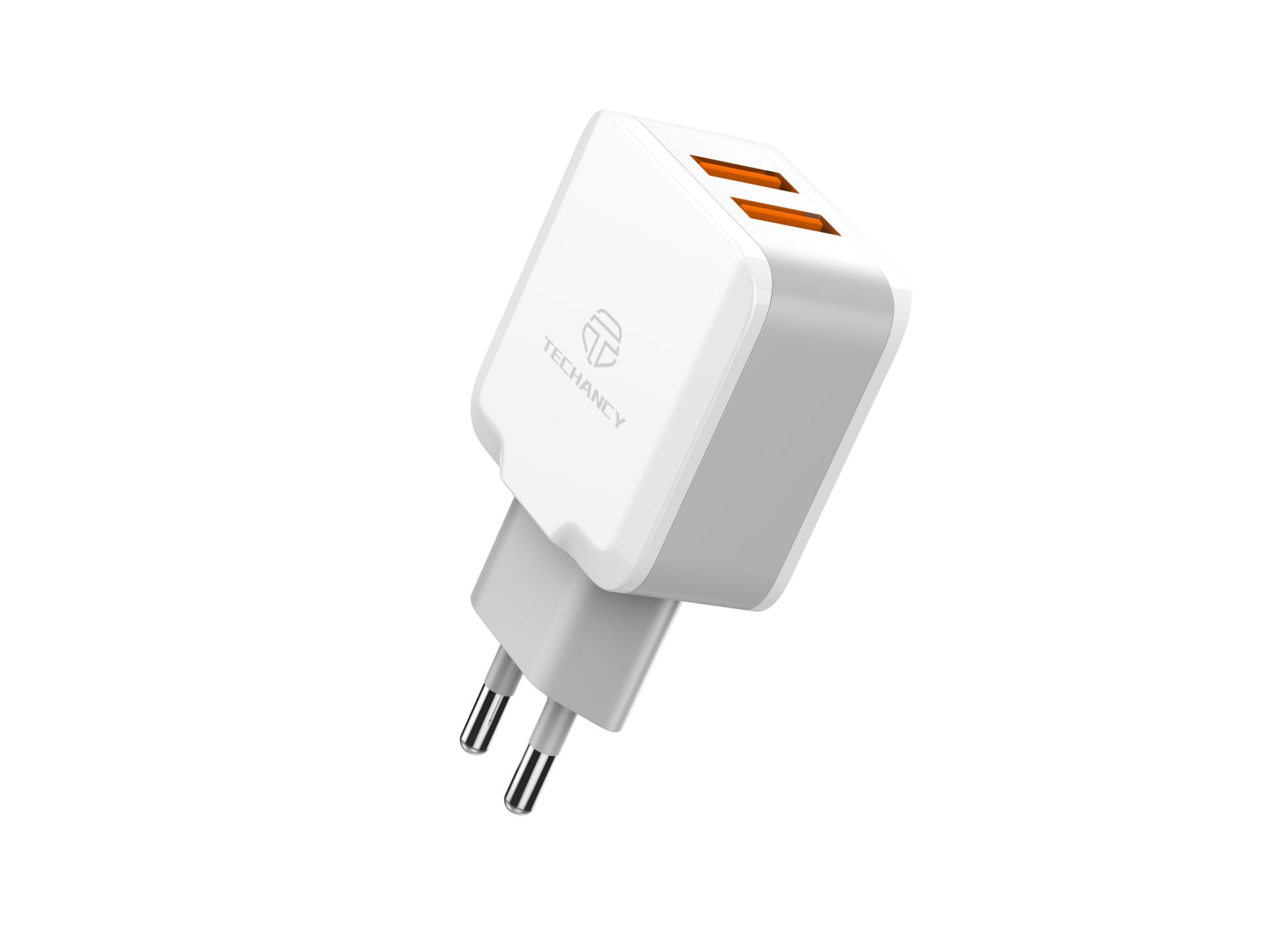 Techancy Wall Charger with 2 USB Ports 2.4A, Fast Charging Adapter TA2754 for Smartphones and Tablet Techancy Wall Charger with 2 USB Ports 2.4A, Fast Charging Adapter TA2754 for Smartphones and Tablet