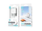 Techancy Carregador de Parede 2USB 2.4A, Adaptador de Carregamento Rapido TA2754 para Smartphones e 