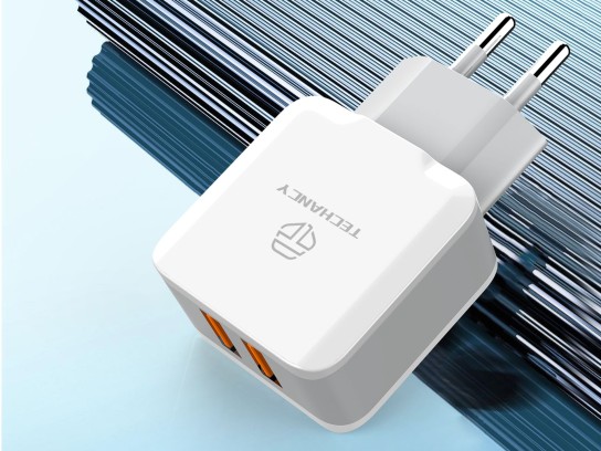 Techancy Wall Charger with 2 USB Ports 2.4A, Fast Charging Adapter TA2754 for Smartphones and Tablet Techancy Wall Charger with 2 USB Ports 2.4A, Fast Charging Adapter TA2754 for Smartphones and Tablet