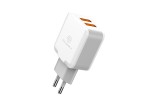 Techancy Wall Charger USB 2.4A, Fast Charging Adapter TA2755 with 2 USB Ports 2.4A and Lightning Cab