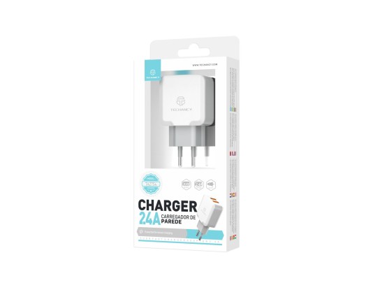 Techancy Wall Charger with 2 USB Ports 2.4A, Fast Charging Adapter TA2754 for Smartphones and Tablet Techancy Wall Charger with 2 USB Ports 2.4A, Fast Charging Adapter TA2754 for Smartphones and Tablet