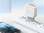 Techancy Chargeur mural USB 2.4A, adaptateur de charge rapide TA2757 avec 2 ports USB 2.4A et cble 