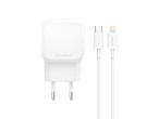 Caricatore Techancy 43W USB-C + USB-A con cavo 1M 3A, compatibile con iPhone 11-14 e dispositivi And