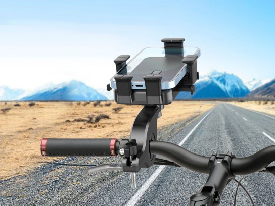 Techancy Supporto universale per bicicletta, compatibile con dispositivi da 4,7-7,2 pollici, nero, m Techancy Supporto universale per bicicletta, compatibile con dispositivi da 4,7-7,2 pollici, nero, m