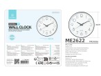 Techancy ME2622 Wall Clock 30CM, Three-Dimensional Lettering, Modern Design, High-Precision Technolo