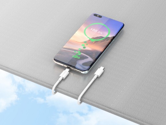 Techancy TB1724 USB-C to USB-C Fast Charging Cable 60W, 1 Metre, Compatible with Smartphones, Tablet