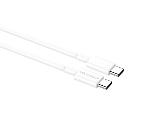 Techancy TB1724 Cable de carga rpida USB-C a USB-C de 60 W, 1 metro, compatible con smartphones, ta