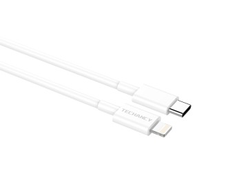 Techancy TB1670 USB-C to Lightning 20W Quick Charge Cable, 1 Metre, Compatible with iPhone 7/8/X/11/