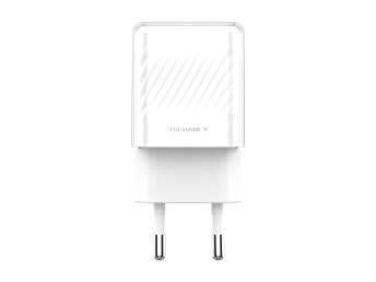 Techancy Charger TA2815 White 20W USB-C PD GaN Fast Charging Blanc