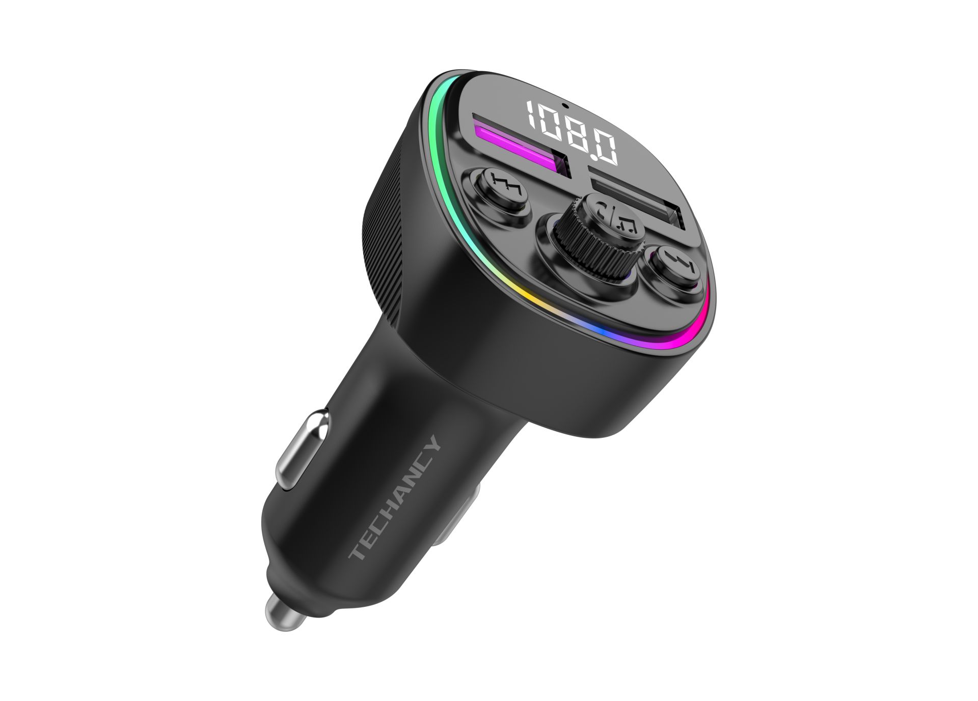 Transmissor Fm Bluetooth 5.0, Maos Livres Leitor Musica Carro, Deep Bass Som Hi-Fi, Adaptador De Rad Transmissor Fm Bluetooth 5.0, Maos Livres Leitor Musica Carro, Deep Bass Som Hi-Fi, Adaptador De Rad