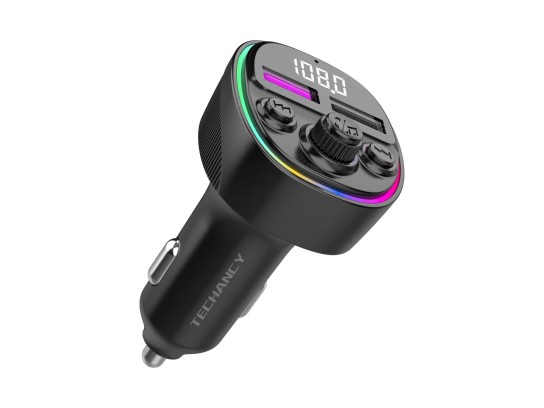 Bluetooth 5.0 Fm Transmitter, Freisprecheinrichtung, Deep Bass Hi-Fi Sound, Bluetooth Radio Adapter 