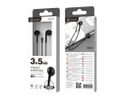 Macaron 3.5Mm filo di controllo cuffie 1.2M nero