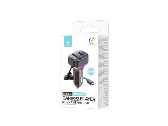 Techancy TE0872 Leitor de MP3 para Automóvel, Carregamento Rápido PD 30W, Bluetooth 5.3, Suporte par Techancy TE0872 Leitor de MP3 para Automóvel, Carregamento Rápido PD 30W, Bluetooth 5.3, Suporte par