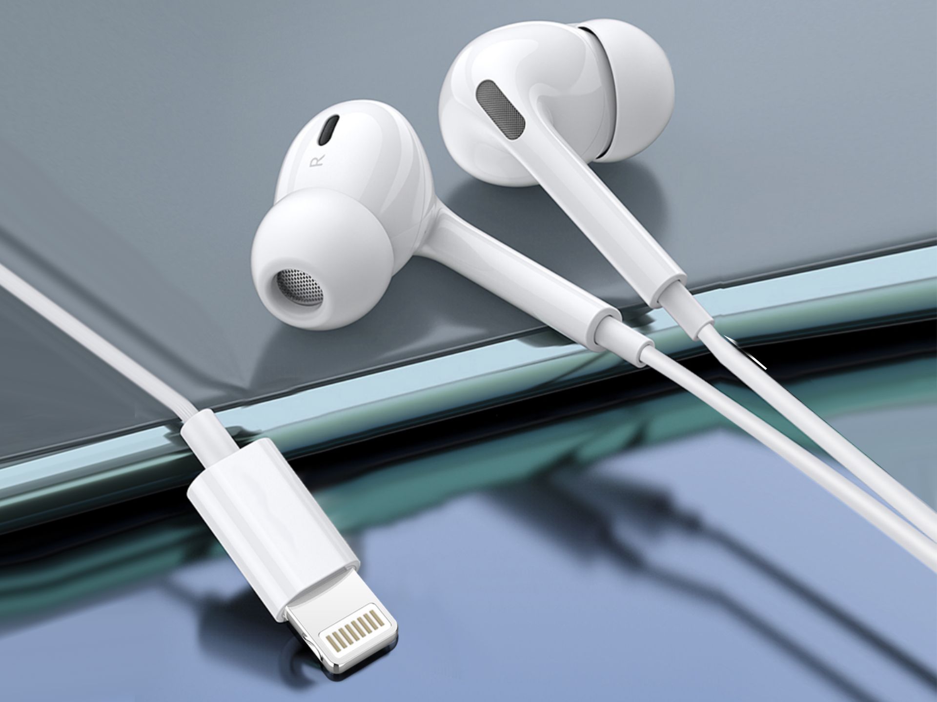 Box Lightning Bts Earphones White Box Lightning Bts Earphones White