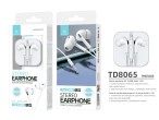 Techancy TD8065 Cuffia stereo da 3,5 mm, con microfono, cavo da 1,2 m, per l'audio in casa e in auto