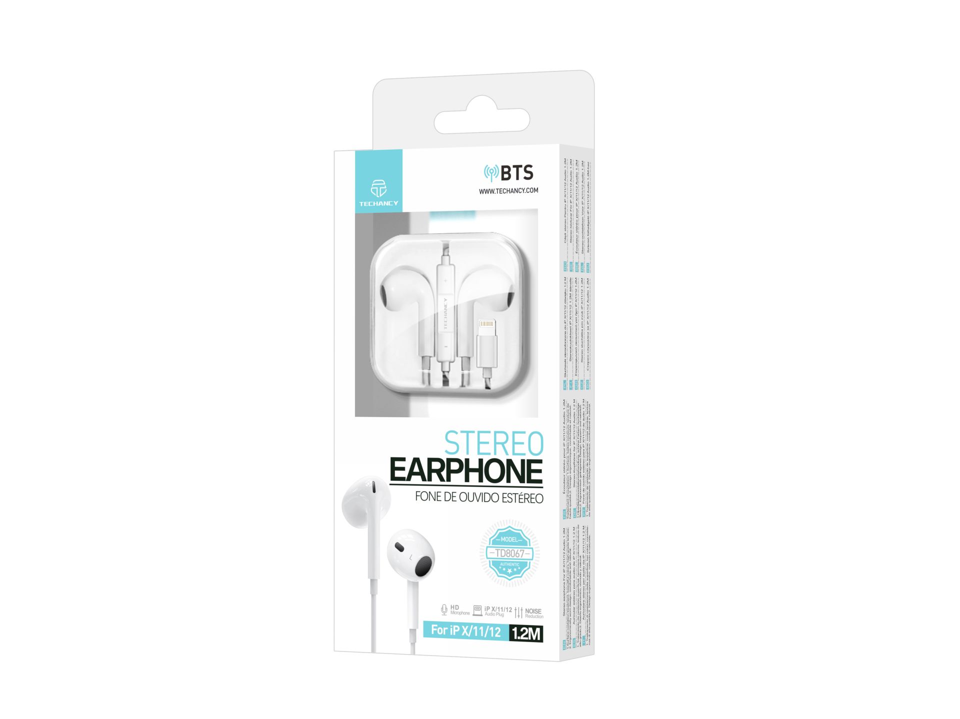 Earphones Box Lightning Bts White Earphones Box Lightning Bts White