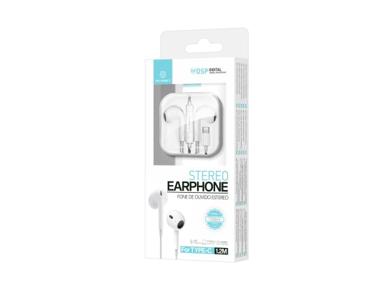 Techancy TD8069 Stereo-Headset, 1,2 m, Typ-C-Anschluss, DSP-Technologie, kompatibel mit Typ-C-Mobilt Techancy TD8069 Stereo-Headset, 1,2 m, Typ-C-Anschluss, DSP-Technologie, kompatibel mit Typ-C-Mobilt