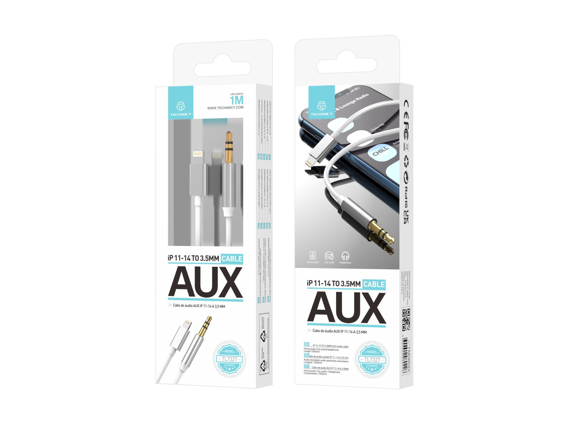 Car Audio Auxiliary f�r Iphone,Audio von Lightning zu Jack 3.5Mm Kompatibel mit Iphone 12/13/14