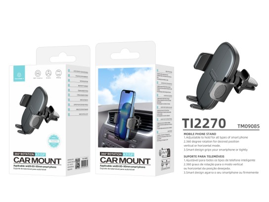 Porta telefono universale per auto nero Porta telefono universale per auto nero