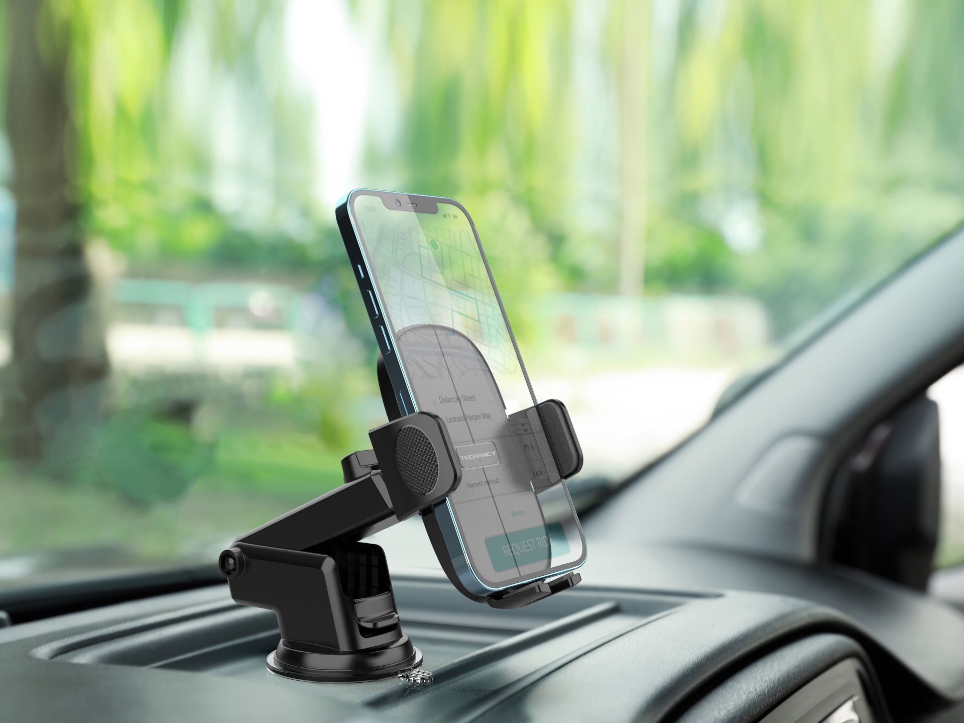 Porta telefono universale per auto nero Porta telefono universale per auto nero