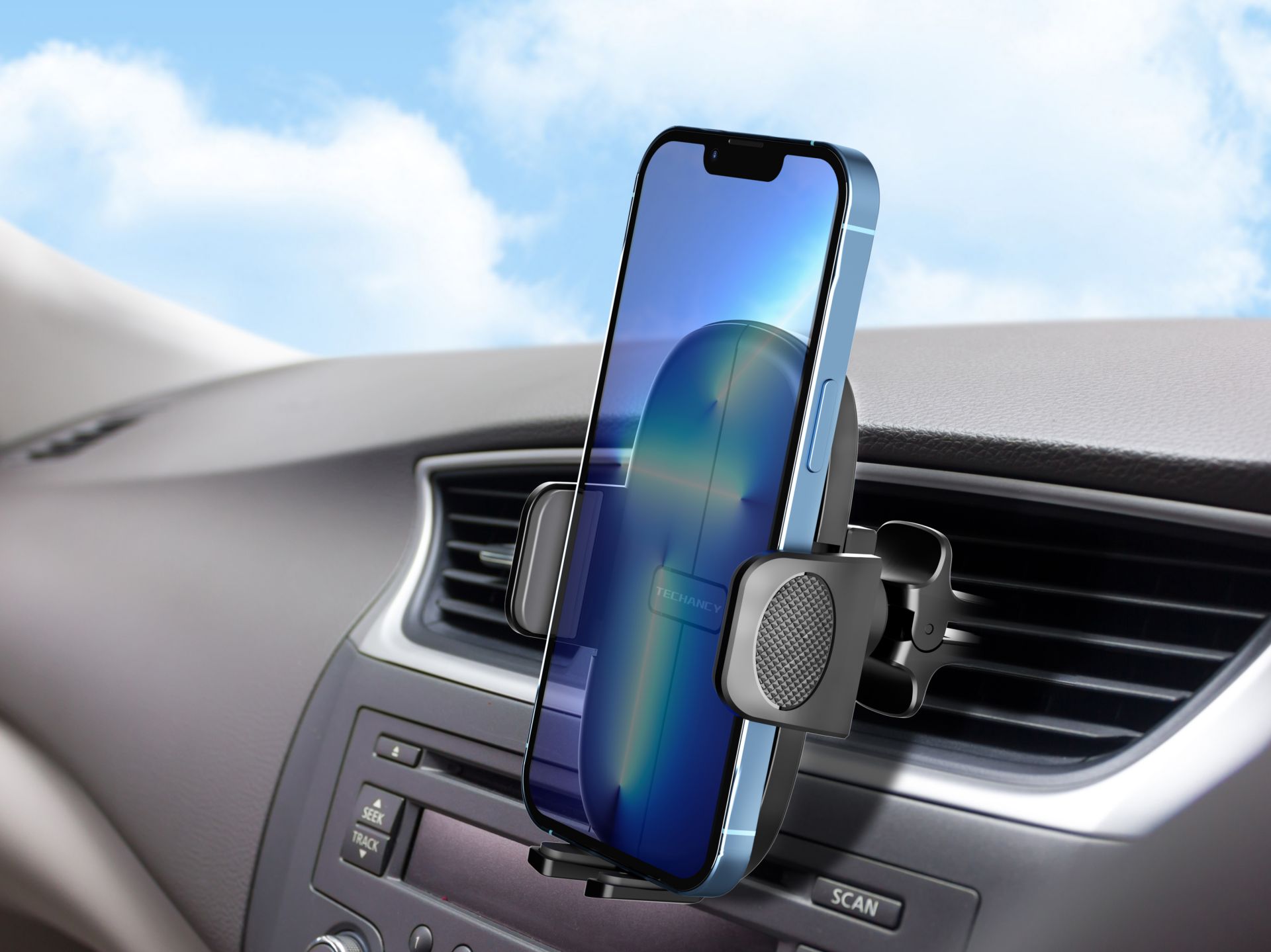 Porta telefono universale per auto nero Porta telefono universale per auto nero