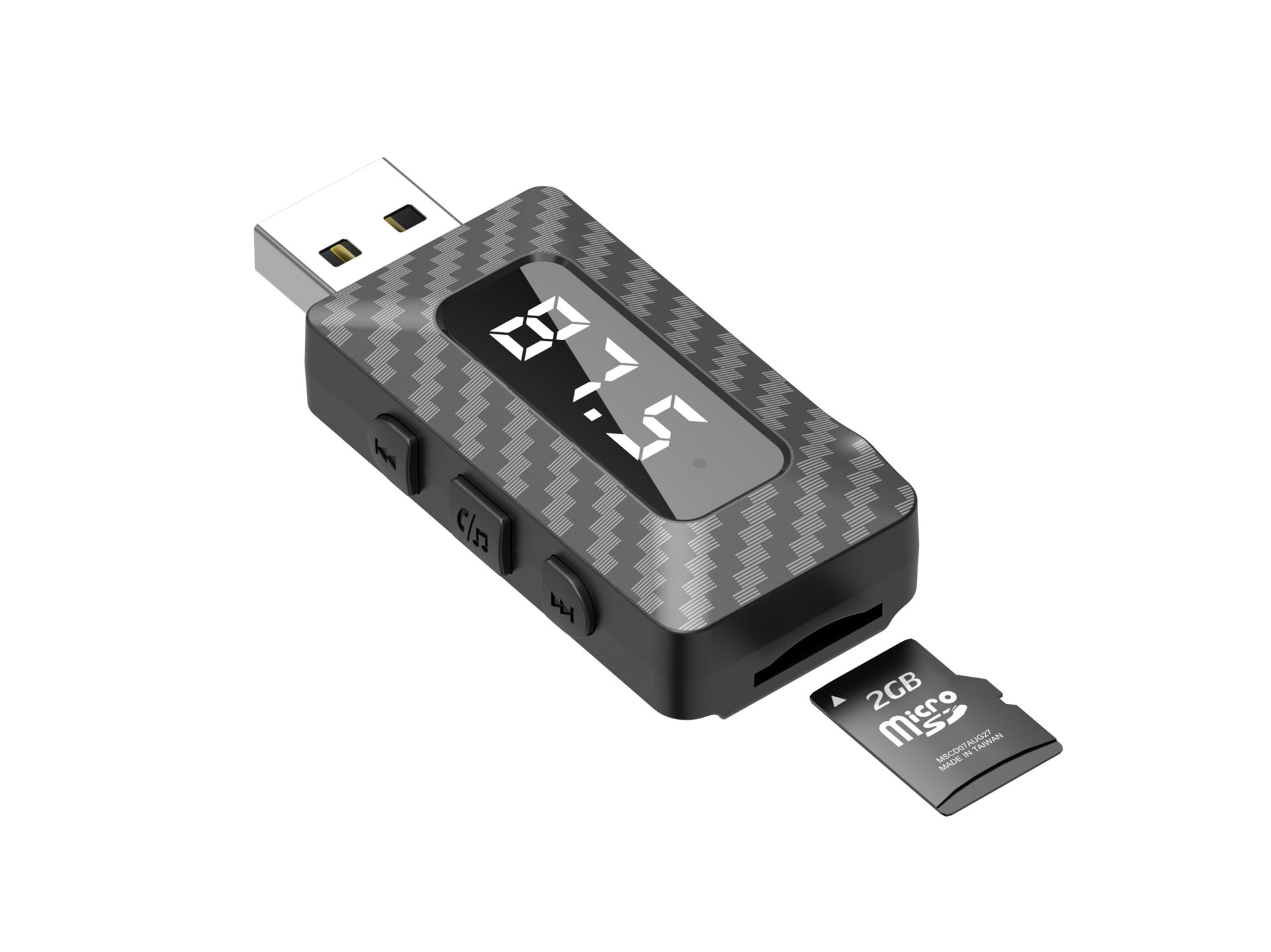 Techancy TQ5907 ricevitore/trasmettitore FM BTS 5.3 con design 2-in-1. Supporto per la lettura di sc Techancy TQ5907 ricevitore/trasmettitore FM BTS 5.3 con design 2-in-1. Supporto per la lettura di sc