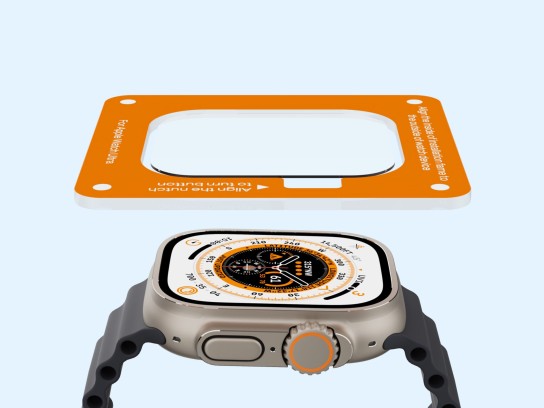 Protezione dello schermo in vetro temperato Techancy KC2124, compatibile con Apple Watch Ultra 49 mm Protezione dello schermo in vetro temperato Techancy KC2124, compatibile con Apple Watch Ultra 49 mm