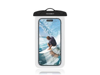 Techancy Universal waterproof phone case TU7453. Super 7.2 inch capacity, good floating effect. IPX8