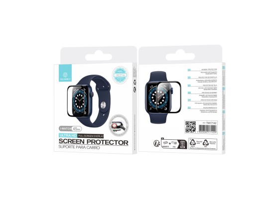 Techancy KC2116 Protezione dello schermo da 45 mm per Smartwatch, antigraffio, anti-impronta, ultras Techancy KC2116 Protezione dello schermo da 45 mm per Smartwatch, antigraffio, anti-impronta, ultras