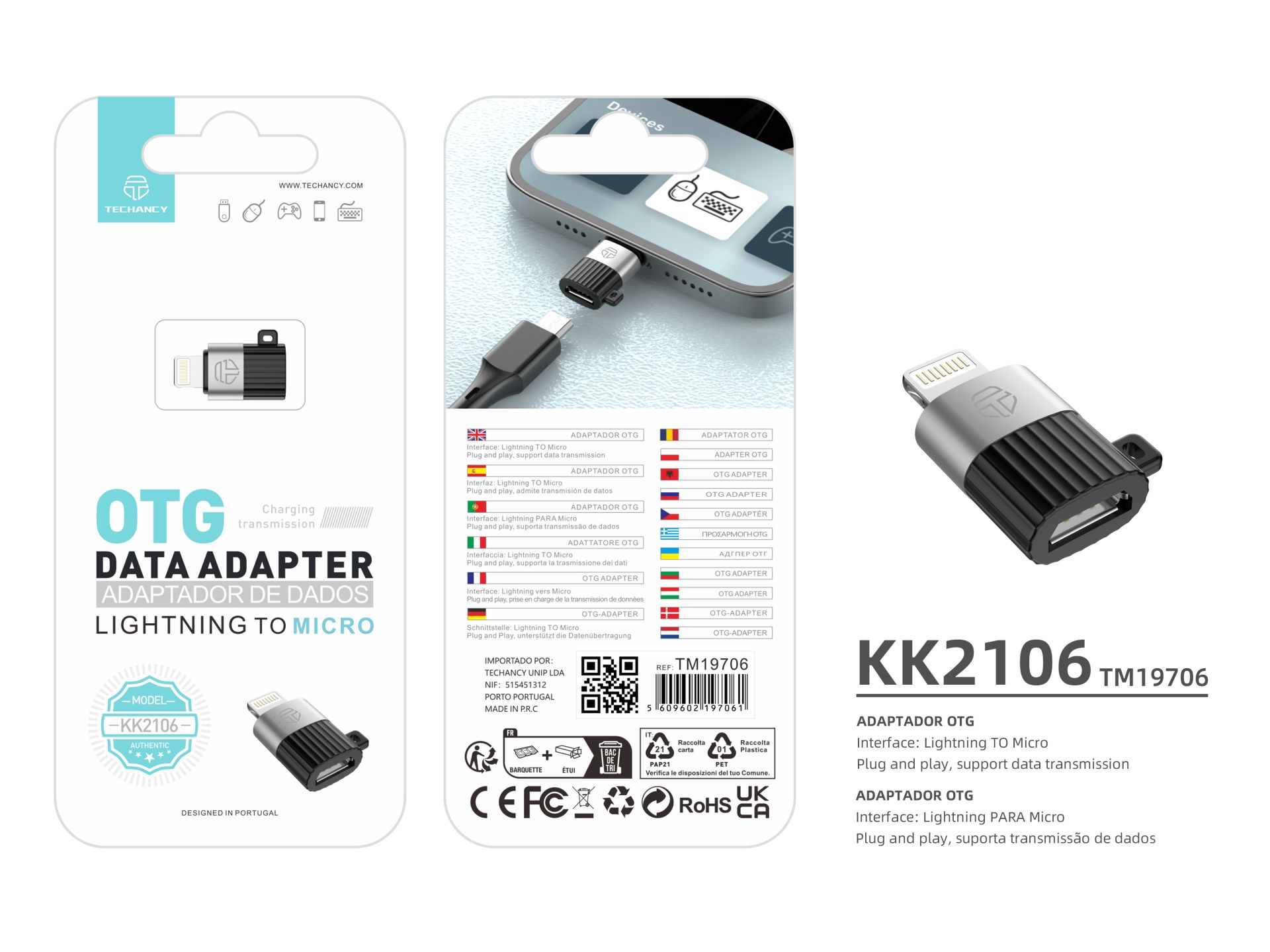 Apple Micro to Lightning Otg Adapter Black Apple Micro to Lightning Otg Adapter Black