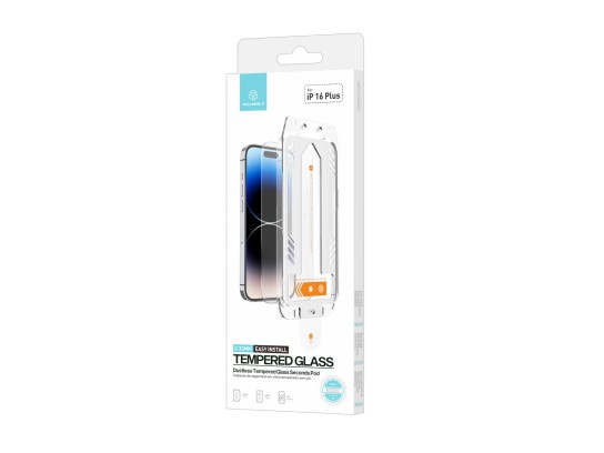 Techancy KS2202 Tempered Glass Screen Protector, 0.33mm, Compatible with iPhone 16 Plus, Quick Insta Techancy KS2202 Tempered Glass Screen Protector, 0.33mm, Compatible with iPhone 16 Plus, Quick Insta