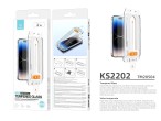 Techancy KS2202 Tempered Glass Screen Protector, 0.33mm, Compatible with iPhone 16, Quick Installati