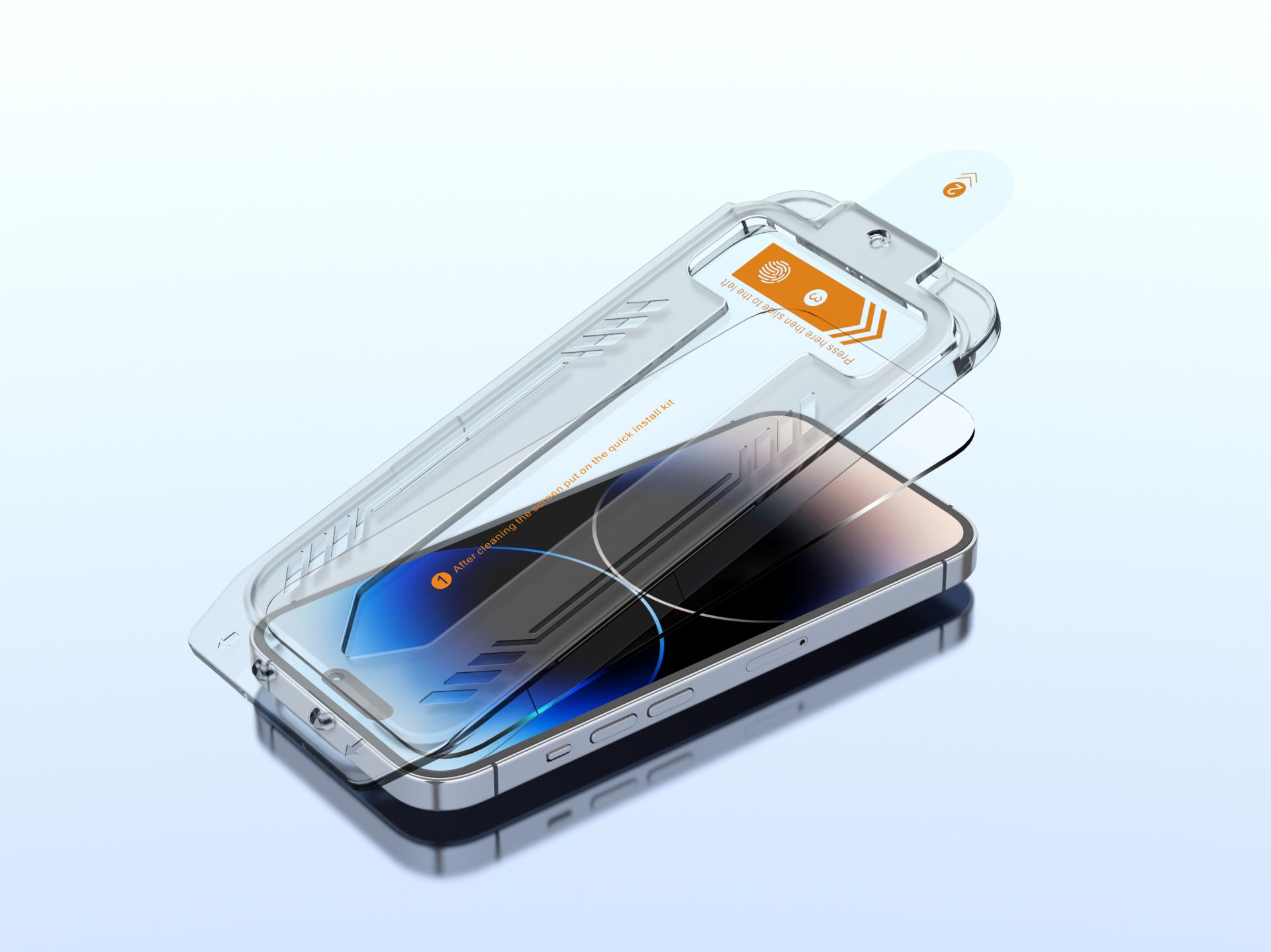 Techancy KS2202 Tempered Glass Screen Protector, 0.33mm, Compatible with iPhone 16 Plus, Quick Insta Techancy KS2202 Tempered Glass Screen Protector, 0.33mm, Compatible with iPhone 16 Plus, Quick Insta