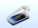 Techancy KS2202 Protezione dello schermo in vetro temperato, 0,33 mm, compatibile con iPhone 16 Pro 