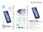 Techancy KW1700 Protector de pantalla de cristal templado, 0.33mm, Compatible con iPhone 16Pro, Anti