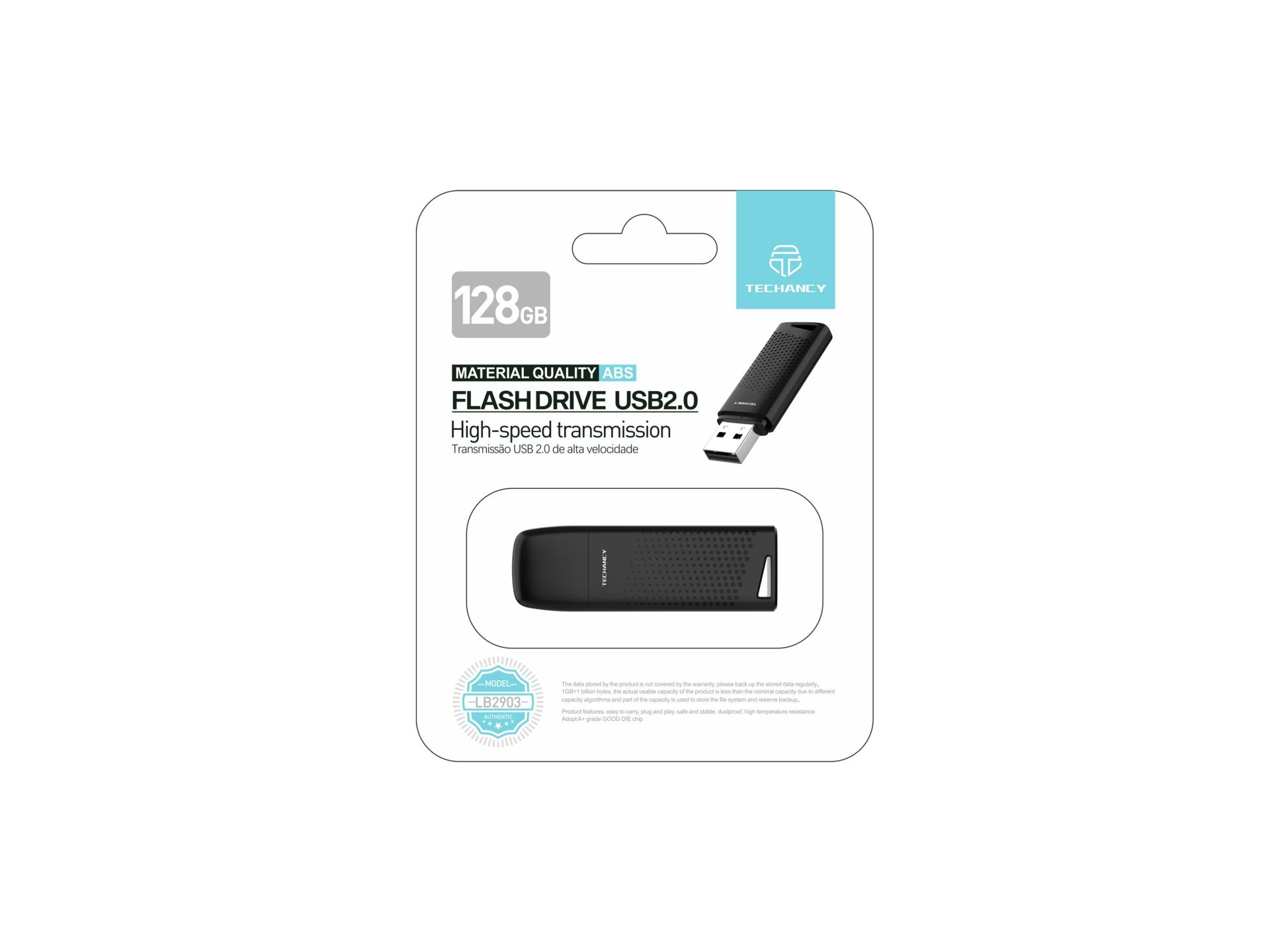 Techancy Usb 2.0 V8 128Gb Flash Drive Usb-Speicher Schwarz ,Typ-A, Abdeckung Techancy Usb 2.0 V8 128Gb Flash Drive Usb-Speicher Schwarz ,Typ-A, Abdeckung