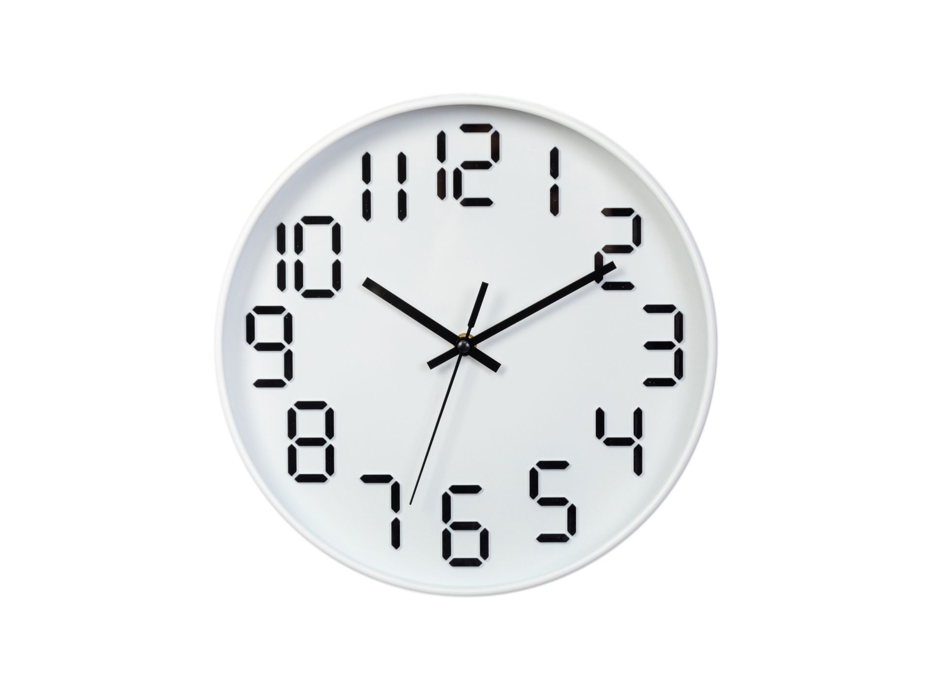 Techancy ME2621 Relógio de Parede 25CM, Design Moderno, Dígitos Tridimensionais, Tecnologia de Alta Techancy ME2621 Relógio de Parede 25CM, Design Moderno, Dígitos Tridimensionais, Tecnologia de Alta