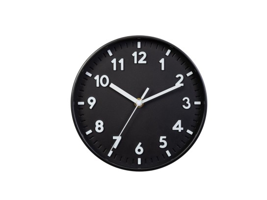 Techancy ME2620 Reloj de pared 20CM Negro, Diseo moderno, Letras tridimensionales, Tecnologa de al