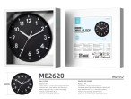 Techancy ME2620 Wall Clock 20CM Black, Modern Design, Three-Dimensional Lettering, High-Precision Te