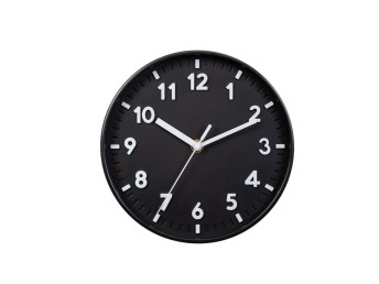 Techancy ME2620 Horloge murale 20CM noire, design moderne, lettrage tridimensionnel, technologie de 